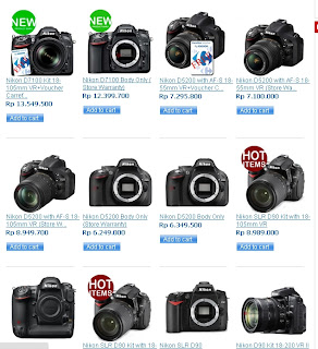 Daftar Harga Kamera Digital SLR Murah Nikon Juli 2013