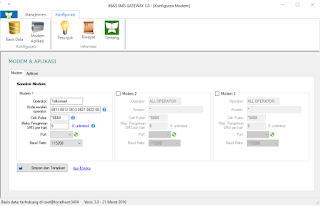 Menu pada JIBAS SMS Gateway desktop