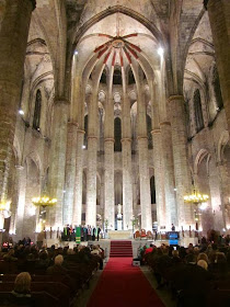 Gothic church of Santa Maria del Mar in Barcelona