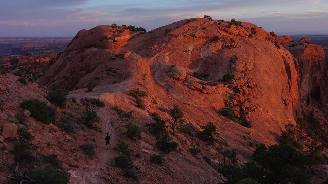 Bij Upheaval Dome, Island in the Sky, Canyonlands NP