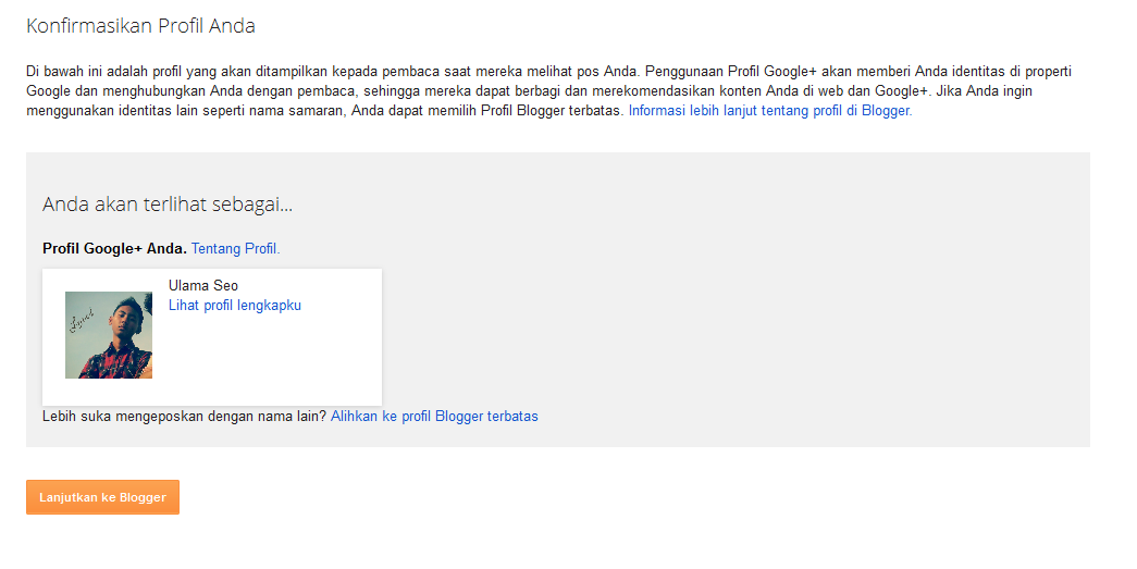 cara membuat blog di blogger