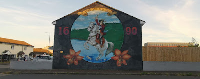 Belfast. Mural Guillermo III, Duque de Orange.