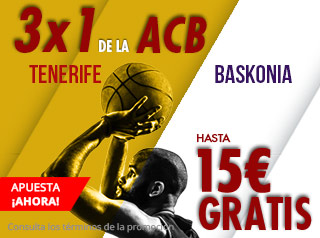 suertia promocion Tenerife vs Baskonia 15 diciembre