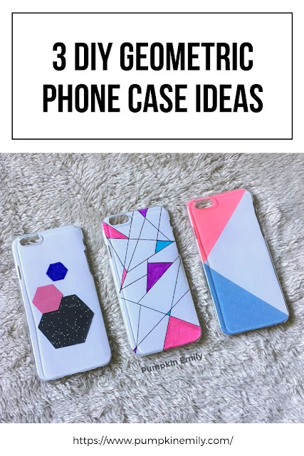 3 DIY Geometric Phone Cases