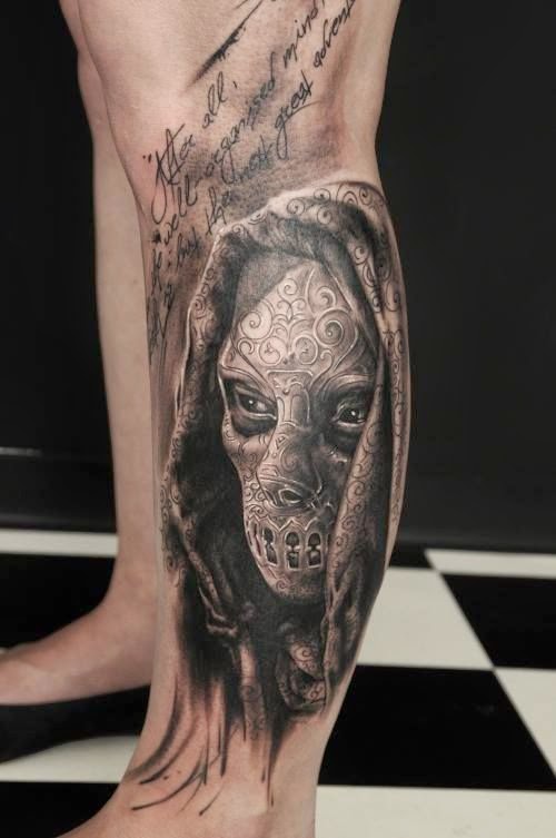 Men Leg Skull Tattoo, Skull Men Leg Tattoo, Men Skull Head Leg Tattoo, Men Full Leg With Skull Image Tattoo, Men, Artist, Animal,