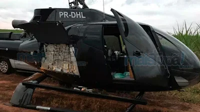 Helicóptero com cocaína Presidente Prudente