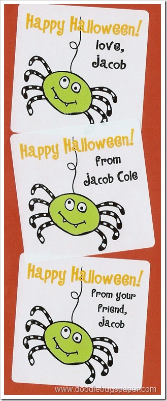 halloweensmileyspidersquarestickers