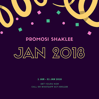 Promosi Shaklee Januari 2018