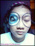Pengen dandan niru Bubbles Powerpuff Girls, tapi jadinya malah mata belo .