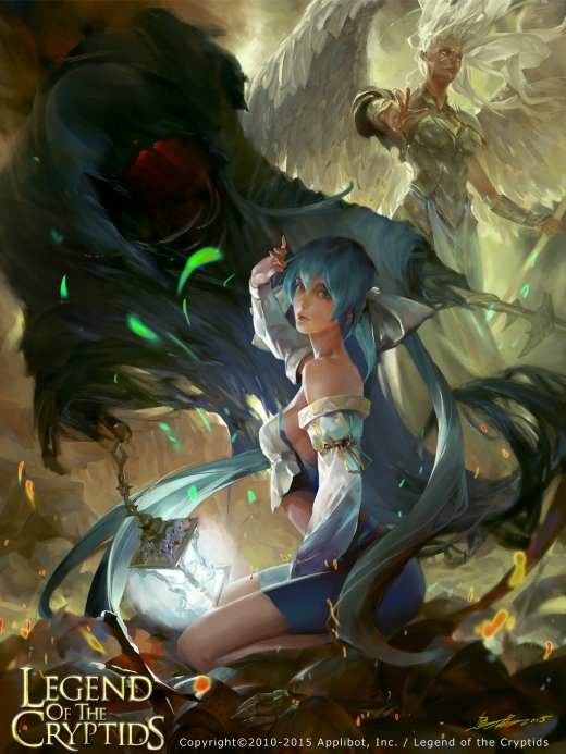 Cheng Xu crow god deviantart ilustrações fantasia games legend of the cryptids mulheres sensuais fantásticas