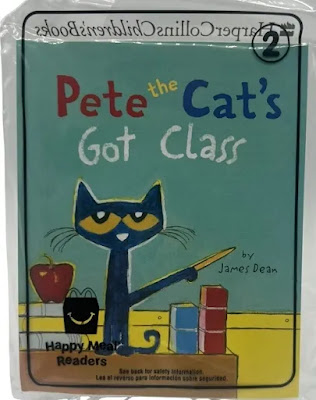 McDonalds Harper Collins Books 2023 Happy Meal Reader Pete the Cat's Got Class by James Dean MIP #2 in the series