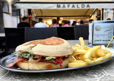 Hamburguesa de la Hamburguesería Mafalda en Málaga