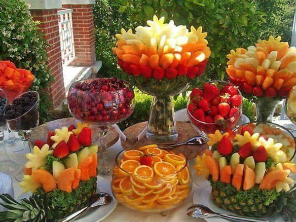 Todo Para Eventos: PRESENTACIONES EN MESA DE FRUTAS.