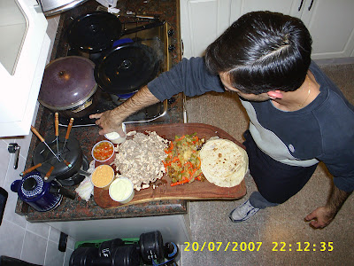 El Turko Cocinando los tacos