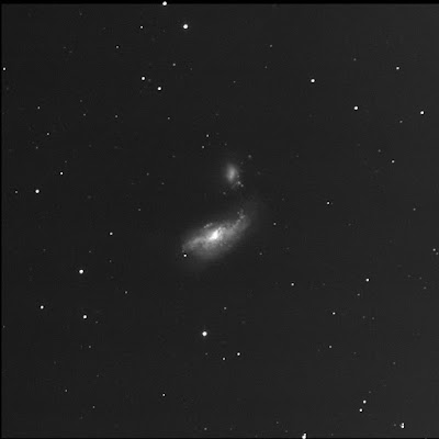the Cocoon galaxy and partner in luminance