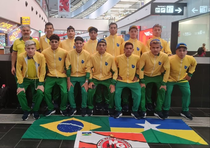  Time de Futsal da Escola Major Guapindaia inicia as disputas no Campeonato Mundial Escolar na Sérvia, nesta terça-feira