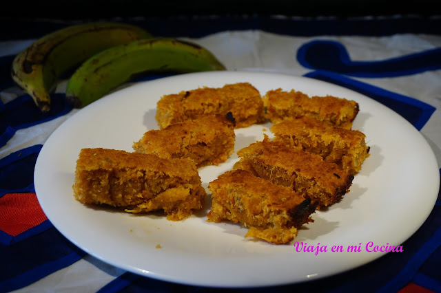 Pudding de coco, yuca y papaya