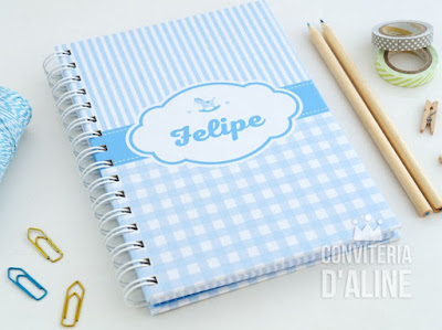 caderno personalizado bebê mamadas