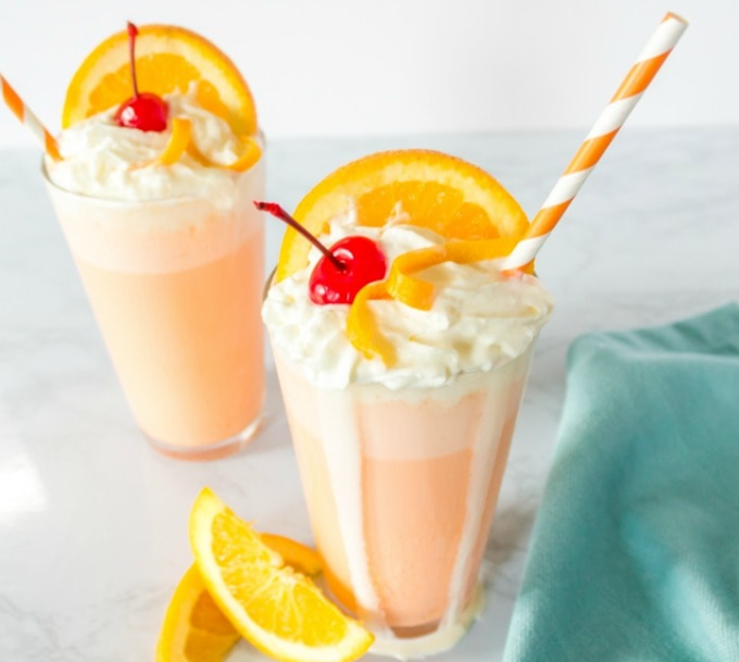 Orange Creamsicle Milkshake #drink #recipes