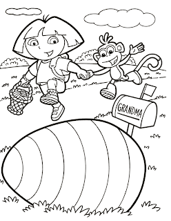 dora coloring pages