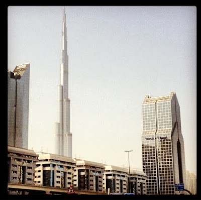 View of Sheikh Zayed from Tim Hortons