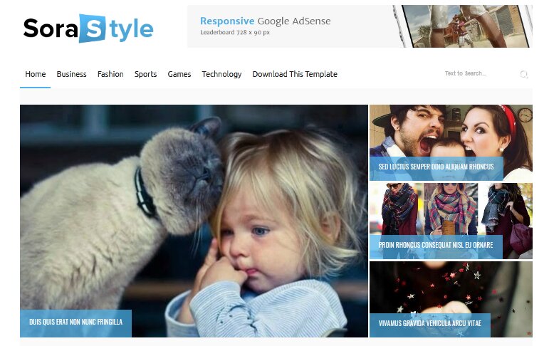 Sora Style Blogger Template