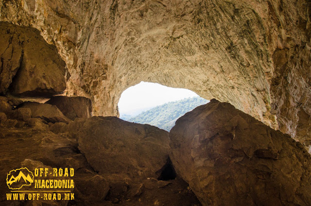 View from the interior of Peshna cave, Makedonski Brod, Macedonia 