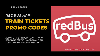 RedBus Rs.90 Flat Off on Train Tickets