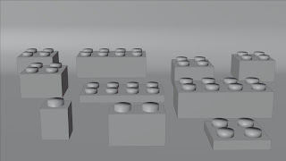 3D Plastic Lego Brick Soild 1