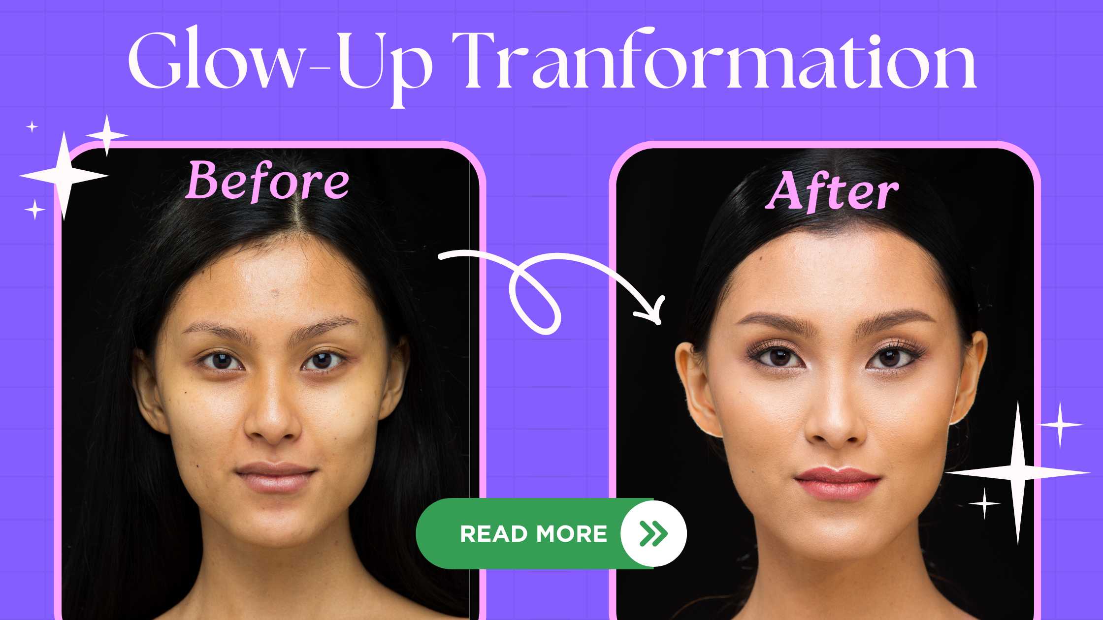 image of girl transformation into beautiful girl