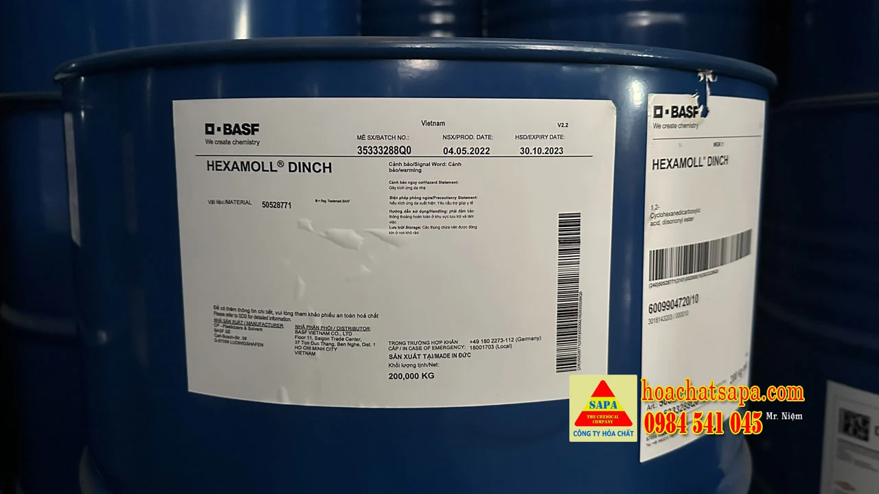 HEXAMOLL DINCH -  Chất hóa dẻo cho ngành Nhựa PVC và Cao Su