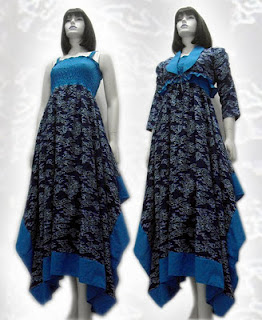 model baju batik dress po-a26