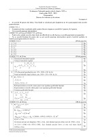 Barem matematica - evaluare nationala, sesiunea speciala pentru olimpici 2013