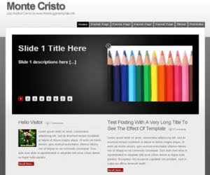 Monte Cristo Blogger Template