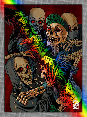 Anthrax “Caught In A Mosh” Art Print by Brian Ewing