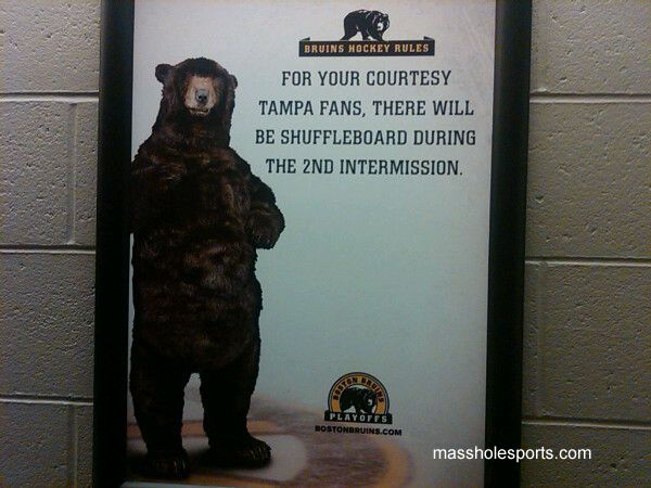 boston bruins bear ads. and the ad shown on the