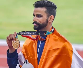 Arpinder Singh wins the gold medal in Men’s Triple Jump event 