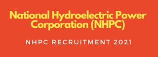 National Hydroelectric Power Corporation (NHPC) Recruitment 2021 - Junior Engineer, Sr. Accountant, Medical Officer & Rajbhasha Officer Vacancy