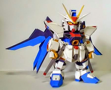 Gundam Papercraft  SD ZGMF-X20A Strike Freedom