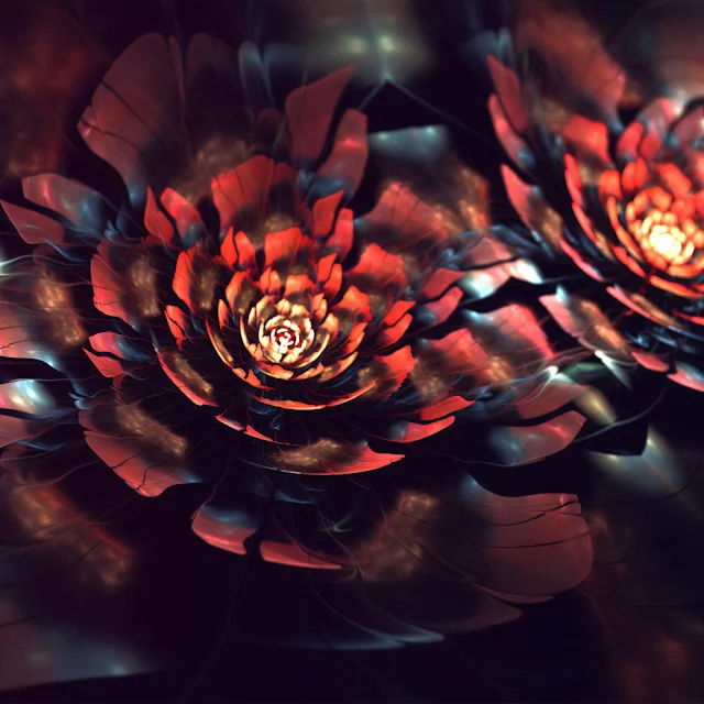 Abstract Flowers Of Elysium Desktop Wallpaper