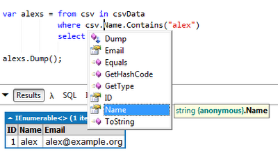 Developer Tip of the Day: Read CSV with LinqPad