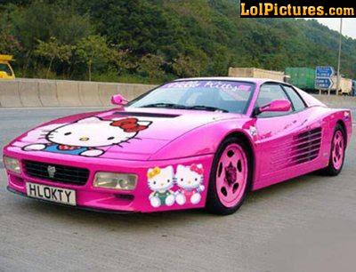 hello kitty pink wallpaper. Hello Kitty Car