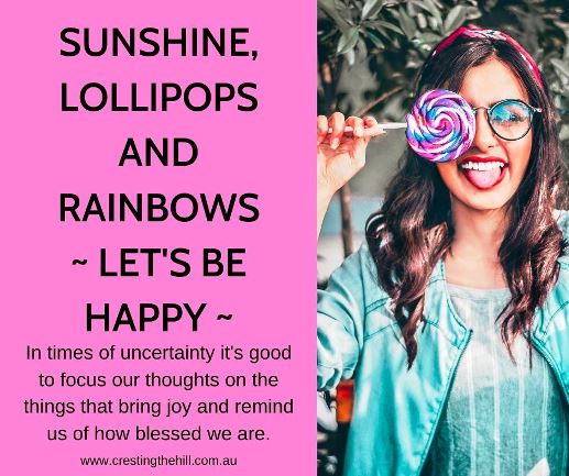 In times of uncertainty it's good to focus our thoughts on the things that bring joy and remind us of how blessed we are.