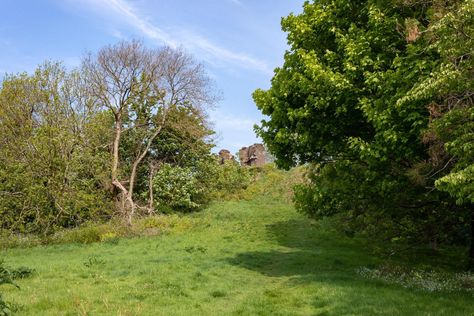 Lougher Castle  on the north of the gower coast