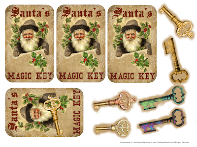 free printable santa's magic key www.themerryneedle.com