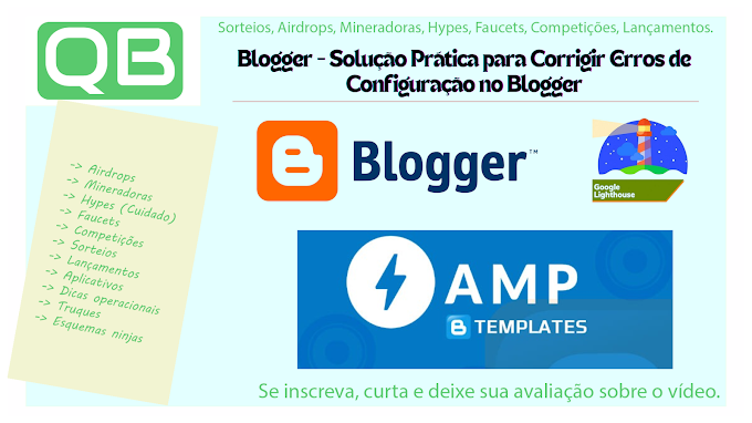 Blogger - Solução Prática para Corrigir Erros de Configuração no Blogger