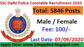 Delhi Police Notification 2020