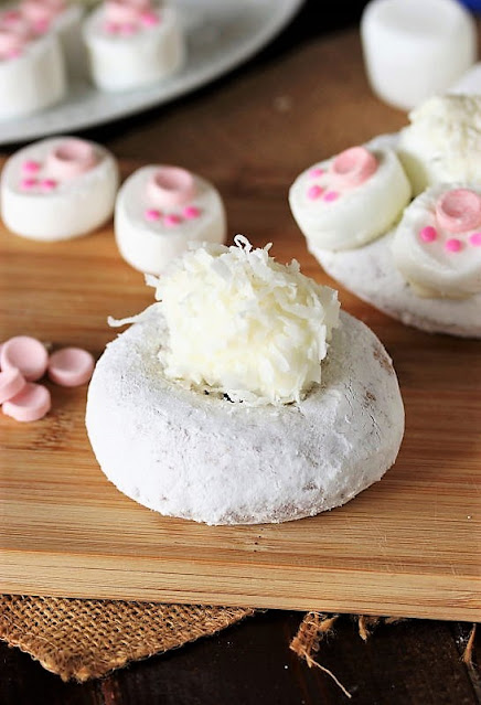 Assembling Easter Bunny Butt Doughnuts Image