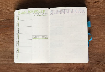 My 2018 Bullet Journal Set-up: Blog planner and Ideas
