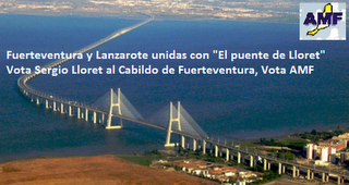 puente de lloret que une fuerteventura y lanzarote